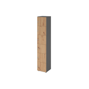 Hammerbacher Schliessfachschrank 6OH 6xDS gp/ei