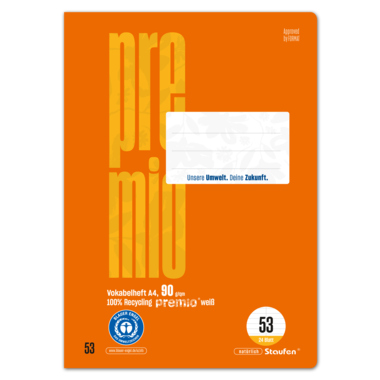 Staufen Vokabelheft Premio 040786053 A5 90g 32Bl Lin53