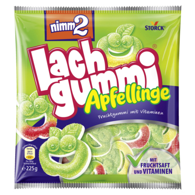 nimm2 Fruchtgummi Lachgummi Apfellinge 387667-00 225g