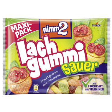 nimm2 Fruchtgummi Lachgummi Sauer 387759-00 376g