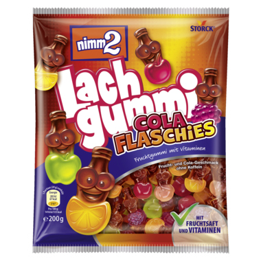 nimm2 Fruchtgummi Lachgummi Cola Flaschies 389302-00 200g
