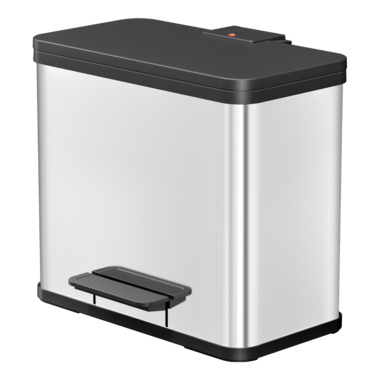 Hailo Mülleimer Öko duo PLus L 0630-200 17+9l Edelstahl
