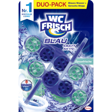 WC frisch Duftspüler Kraft Aktiv W2F2 Ozeanfrische 2St