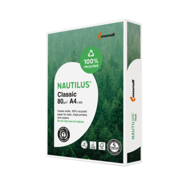 Nautilus Kopierpapier Classic 801A80 RC A4 80g ws 500Bl