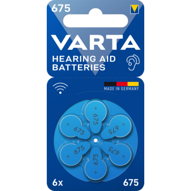 VARTA Hearing Aid Batteries 675 24600101416 6St