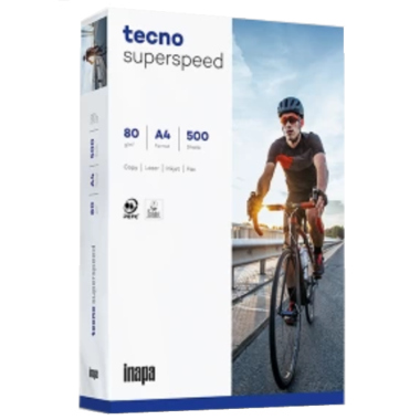 inapa tecno Kopierpapier superspeed 2100011539 A4 80g 500 Blatt weiß