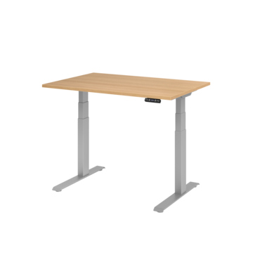 Hammerbacher Schreibtisch el 120x80cm si/eiche