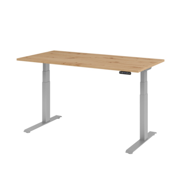 Hammerbacher Schreibtisch el 160x80cm si/asteiche