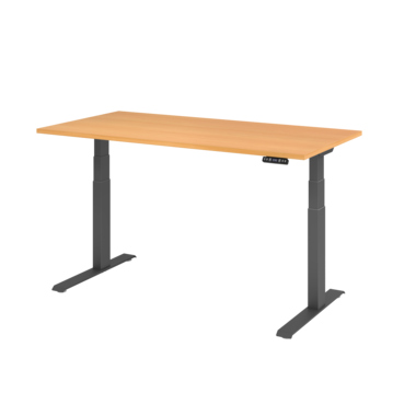 Hammerbacher Schreibtisch el 160x80cm gp/buche