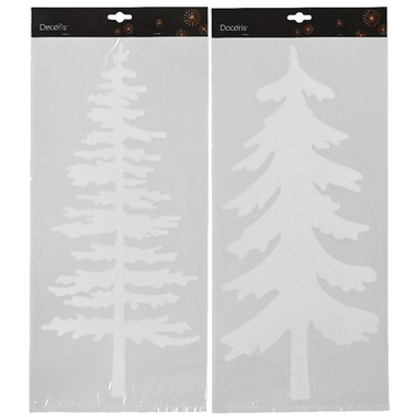 DECORIS Aufkleber Tanne 460224 ws 2St