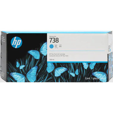 HP Tintenpatrone 676M6A 738 cyan