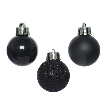 DECORIS 020469 Decoris Kugel Mix 3cm sw 14St