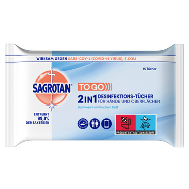 Sagrotan Desinfektions-Tücher 3025706 15St