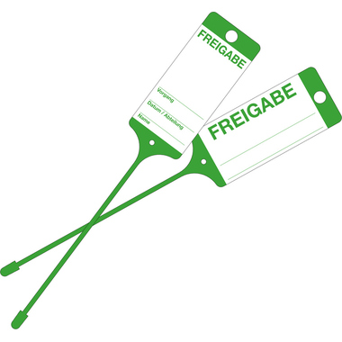 EICHNER Warenanhänger 9219-00772 Freigabe gn 100St