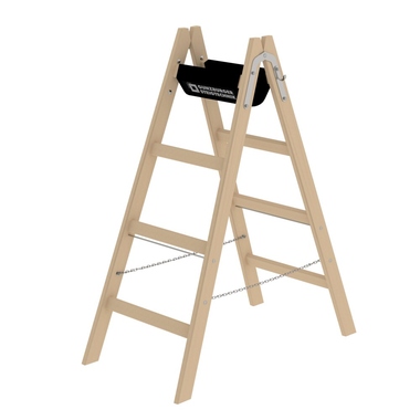MUNK Stehleiter Holz 33208 2x4Sprossen