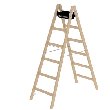 MUNK Stehleiter Holz 33212 2x6Sprossen