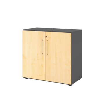 Hammerbacher Regal 2OH Türen gp/Ahorn