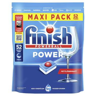 FINISH 3312064 Finish Spülmaschinentabs Power Regular 52St