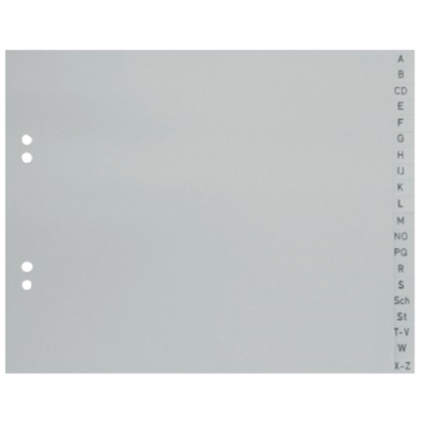 Register 215 A4 halb 20tlg A-Z gr