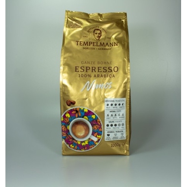 TEMPELMANN Kaffee Nomos Espresso 120248 ganze Bohne 1000g