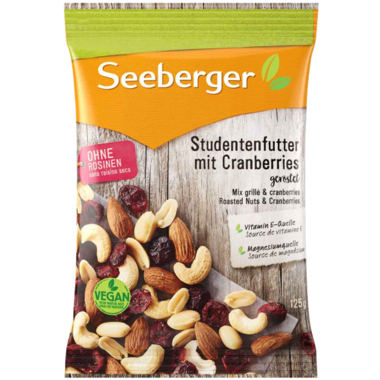 Seeberger Studentenfutter Cranberry 4617601 125g