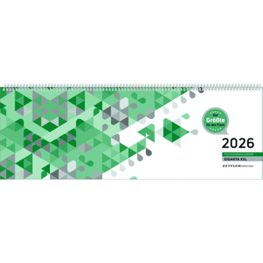 ZETTLER Querkalender 2026 GIGANTA XXL 126-0013 1 Woche 2 Seiten