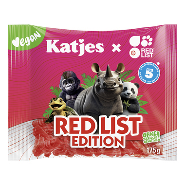 Katjes 13541 Fruchtgummi Red List 175g