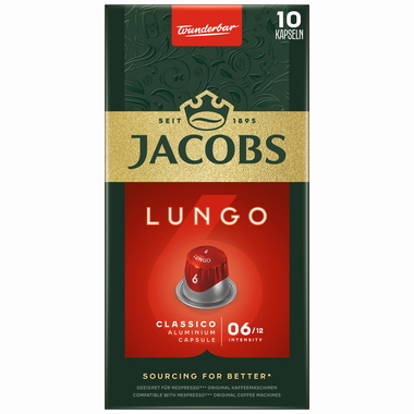 JACOBS Kaffeekapsel Lungo 6 Classico 4057022 10 Stück