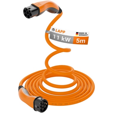 LAPP Ladekabel Helix 5555935013 Typ2 11kW 5m orange