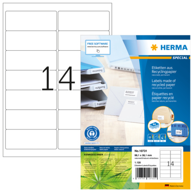 HERMA Etikett 10731 99,1x38,1mm