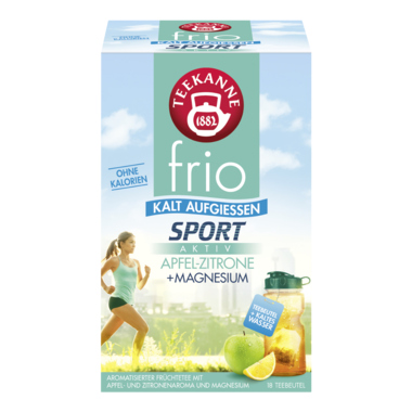 Teekanne 7394 Tee frio Sport Aktiv Apfel Zitrone Magnesium 18St