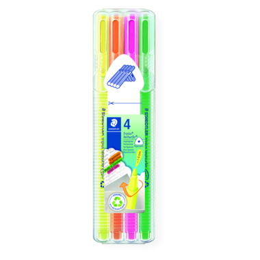 STAED Textmarker triplus 362 4er Etui (ge pi or gn)