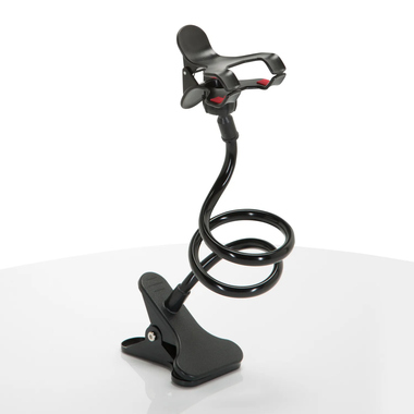 hjh OFFICE 830042 Handyhalterung FLEXMOBI mit Klemme sw