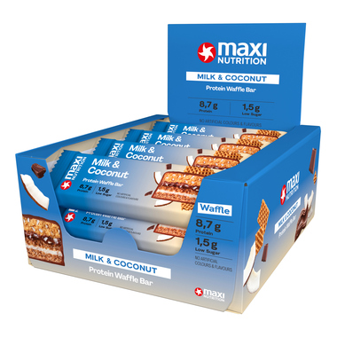 MaxiNutrition 10027014 Proteinriegel Milky Waffle Kokosnuss 40g 12St