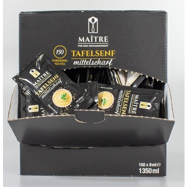 Maitre 17191 Senf mittelscharf 10g 150St