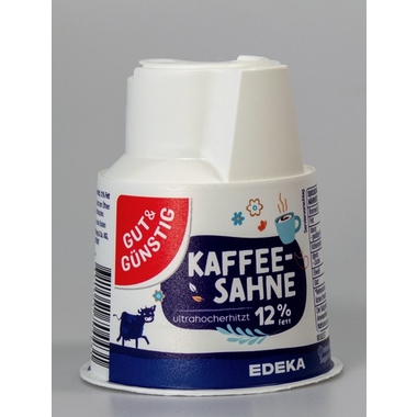 GUT & GÜNSTIG 132631 Kaffeesahne 12% 200g