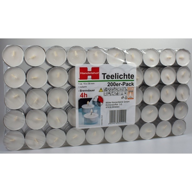 Müller Kerzen 690820 Teelicher 4H 200St
