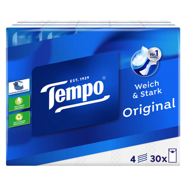 Tempo 830339 Taschentücher 4lg 30x10St
