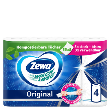 Zewa 43225 Küchenrolle Wisch&Weg 4St