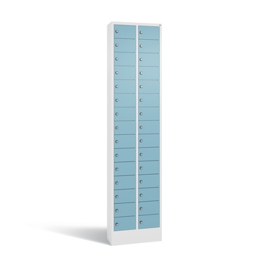 C+P 80700-201S10163 Fachschrank 30Fächer 195x46x20cm ws/architekturbl