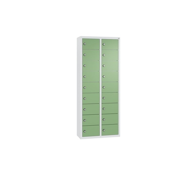 C+P 80700-221S10024 Spind 18Fächer 113x46x20cm lgr/resedagn