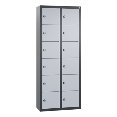 C+P 80700-223S10033 Spind 12Fächer 113x46x20cm an/alu