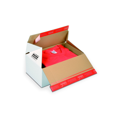 ColomPac Versandkarton Premium CP155.255 selbstklebend Blitzbodenkarton weiß