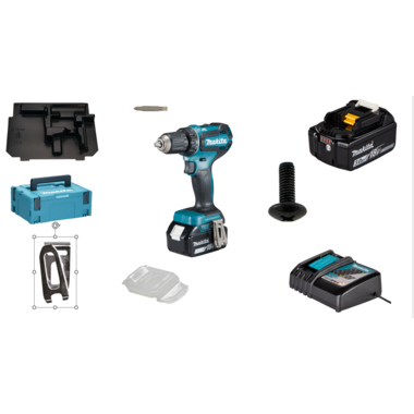 makita Akku-Bohrschrauber DDF485RFJ 18V/3Ah 2Akkus +Ladegerät