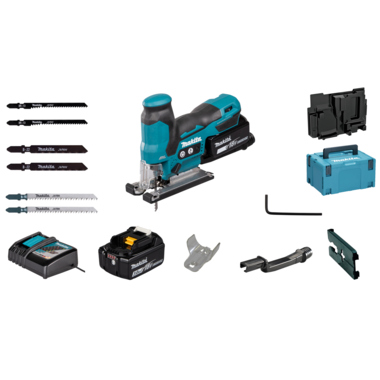 makita Akku-Pendelhubstichsäge DJV185RF1J 18V/3Ah 1Akku +Ladeger