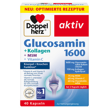Doppelherz 49713 Glucosamin +Kollagen +Hyaluron 40St