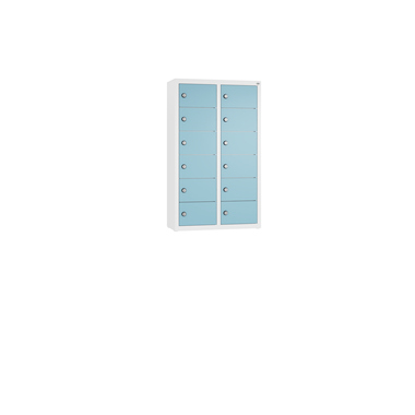 C+P 80700-231S10067 Spind 12Fächer 77x46x20cm ws/architekturbl