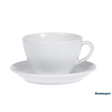 Esmeyer Cappuccinotasse Bistro 52 433-213 weiß 6 Stück +Untertasse