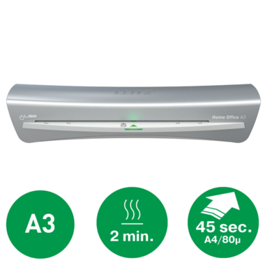 Leitz Laminiergerät iLAM HomeOffice 74400089 DIN A3 weiß/grau