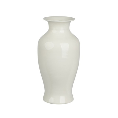 DECORIS Vase off-weiß 17x33,5cm 891575
